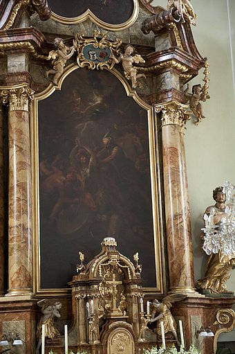 High altar painting by “Kremser Schmidt” in Wösendorf parish church. © Katharina Mahel High altar painting by “Kremser Schmidt” in Wösendorf parish church. © Katharina Mahel