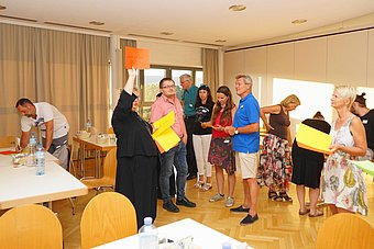Gruppendiskussionen in Obritzberg © Higer