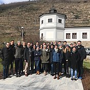 Bürgermeister Nunzer empfing die Studierenden in Spitz © Besenbaeck